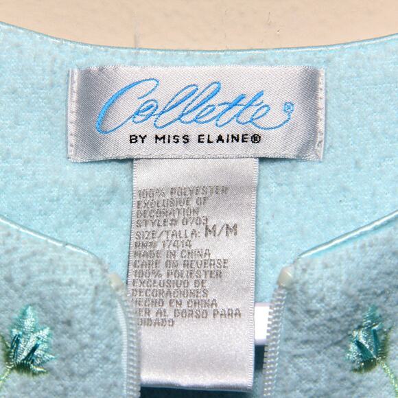 Vintage Collette by Miss Elaine Bath Robe House Coat Size Medium - Picture 6 of 8